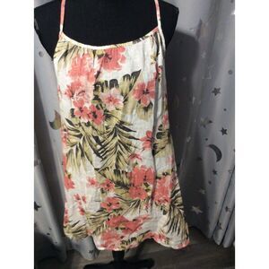 New NWT PuroLino Linen Floral Dress Made In Italy Medium M Lungo L'arno